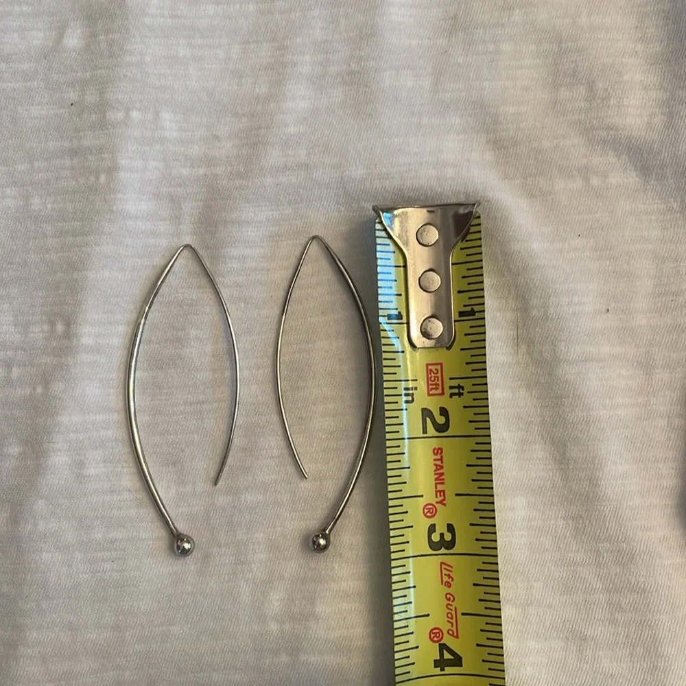 VINTAGE Sterling silver “Balancing Act” earrings W1307 - Picture 2 of 2